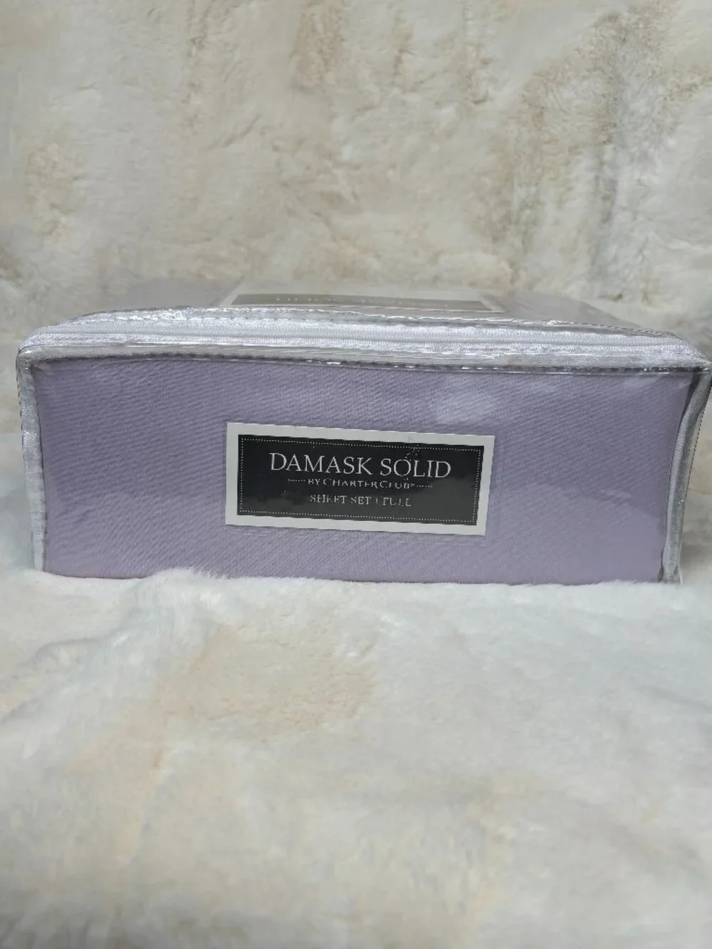 Charter Club Damask Solid 100% Pima Cotton Full Size 4 Piece Sheet Set (NWT)